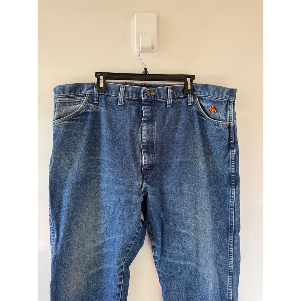 Wrangler FR Flame Resistant 13 Original Fit Jeans Mens 46x32 Denim 10FR13MWZ